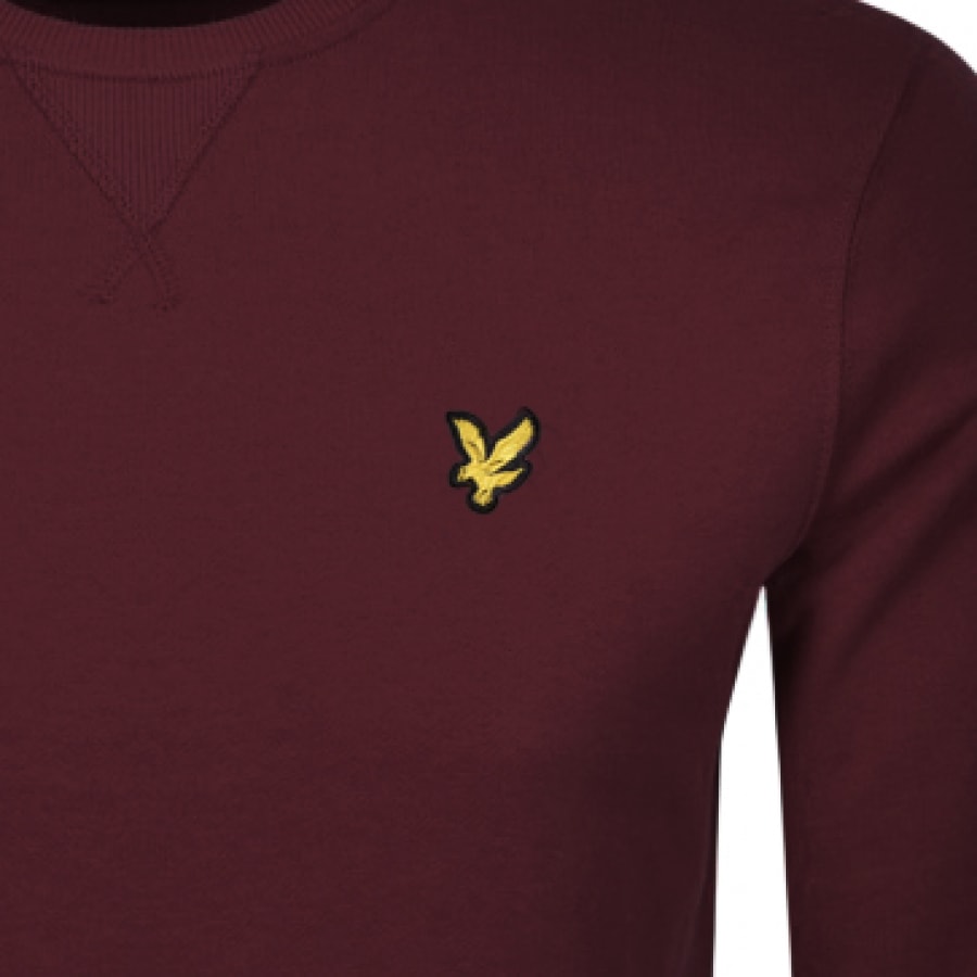 Alternative Image for ProductLyle And Scott Crew Neck Sweatshirt Burgundy3
